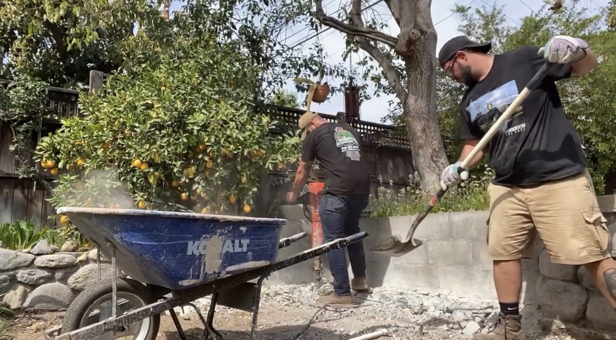 JunkFit crew at demolition job site