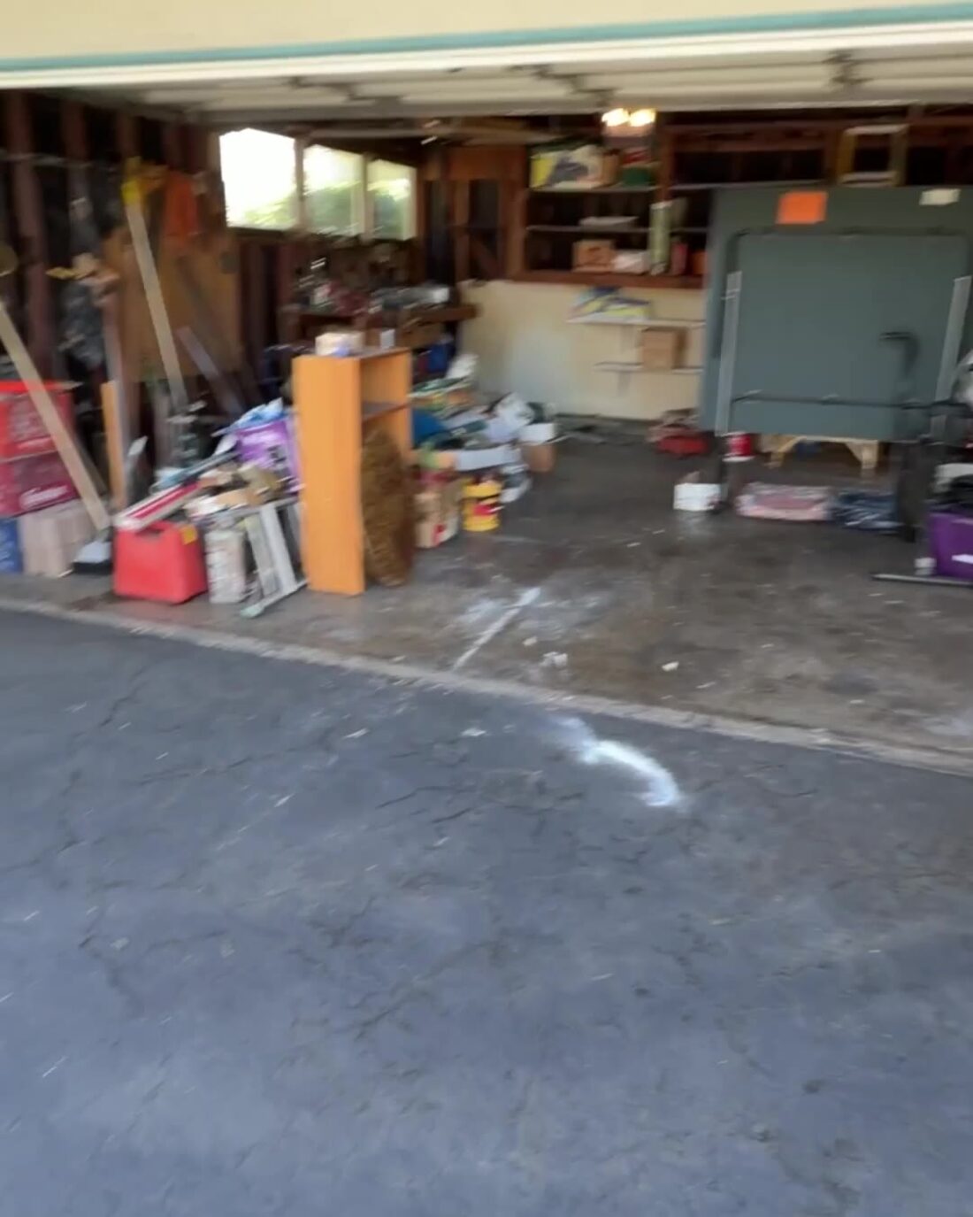 Cleared, clean garage after a JunkFit Hauling garage cleanout in Glendora
